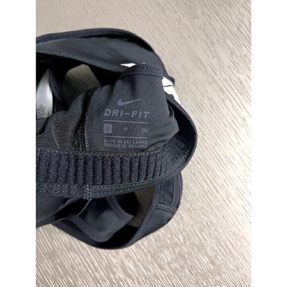 Nike Front Zip Racerback Strappy Sports Bra Black Women's Size Small New - Picture 6 of 6